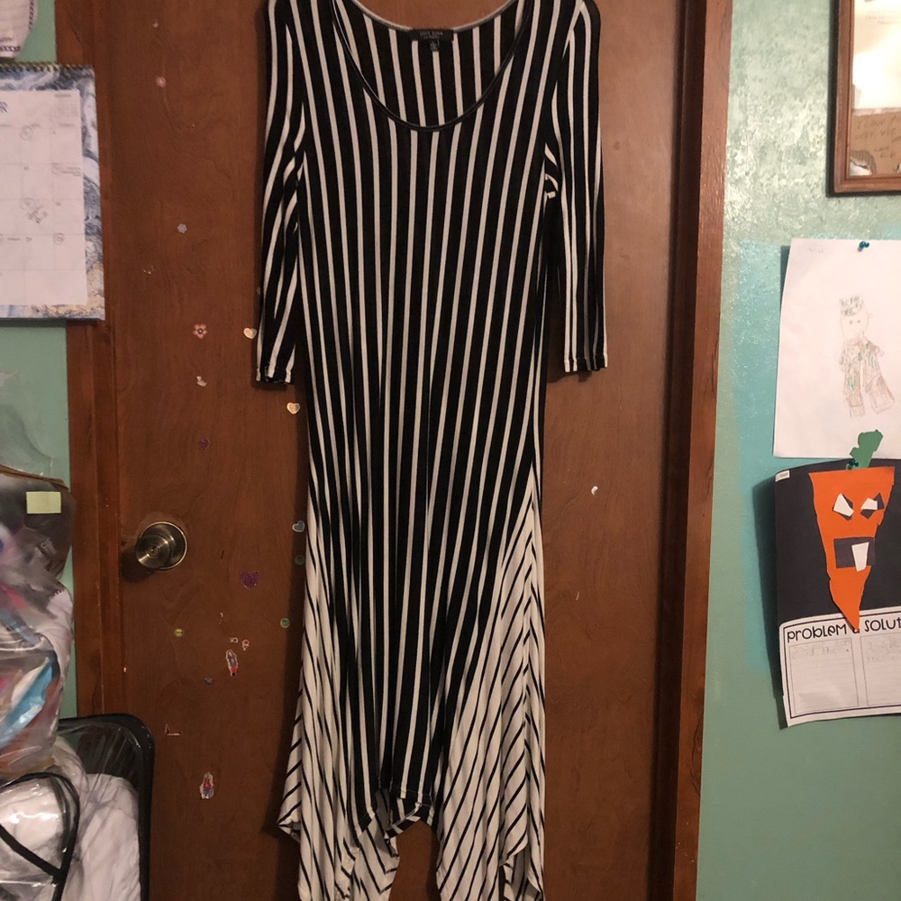 GUC Love Ryan High Low 3/4 Sleeves Maxi Dress